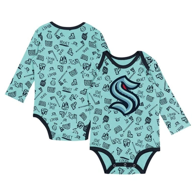Outerstuff Babies' Infant Light Blue Seattle Kraken Dynamic Defender Long Sleeve Bodysuit