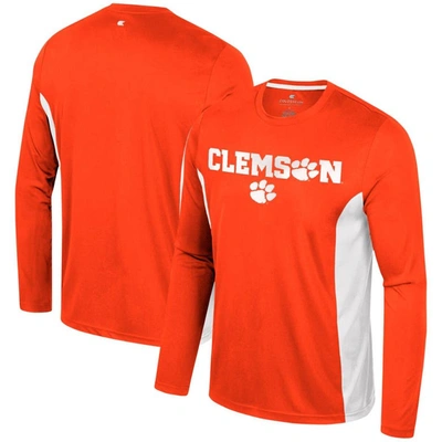 Colosseum Orange Clemson Tigers Warm Up Long Sleeve T-shirt
