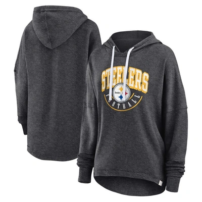 Fanatics Branded Charcoal Pittsburgh Steelers Lounge Helmet Arch Pullover Hoodie