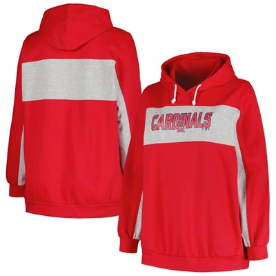 Profile Red St. Louis Cardinals Plus Size Pullover Hoodie