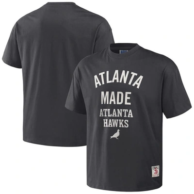 Staple Nba X  Anthracite Atlanta Hawks Heavyweight Oversized T-shirt