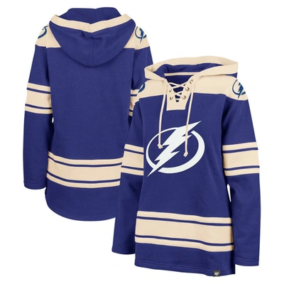 47 '  Blue Tampa Bay Lightning Superior Lacer Pullover Hoodie
