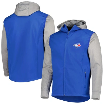 Dunbrooke Men's  Royal, Heather Gray Toronto Blue Jays Alpha Full-zip Jacket In Royal,heather Gray