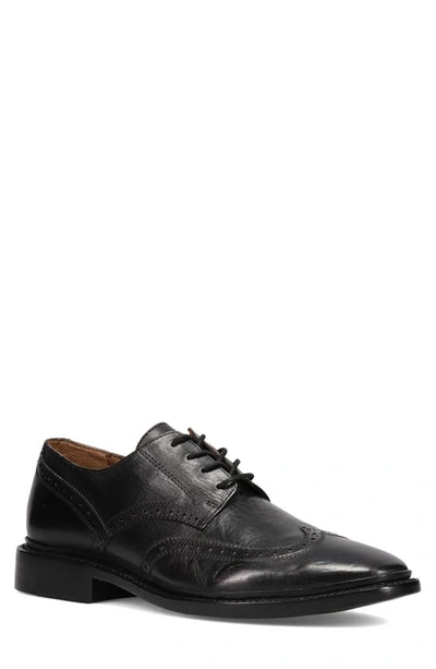 Frye Paul Wingtip Derby In Black Laredo Leather