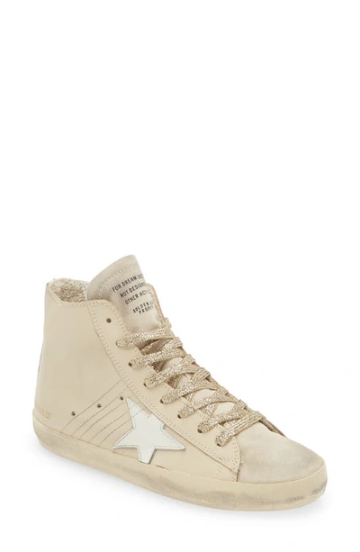 Golden Goose Francy High Top Sneaker In Buttercream