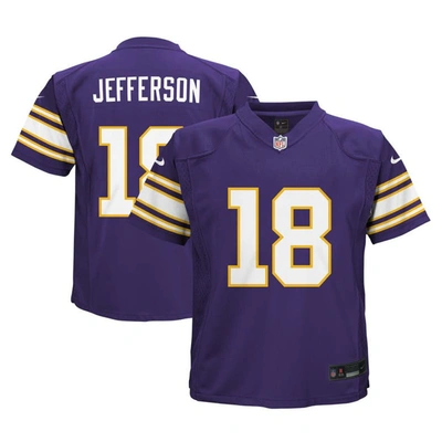 Nike Kids' Toddler  Justin Jefferson Purple Minnesota Vikings Alternate Game Jersey