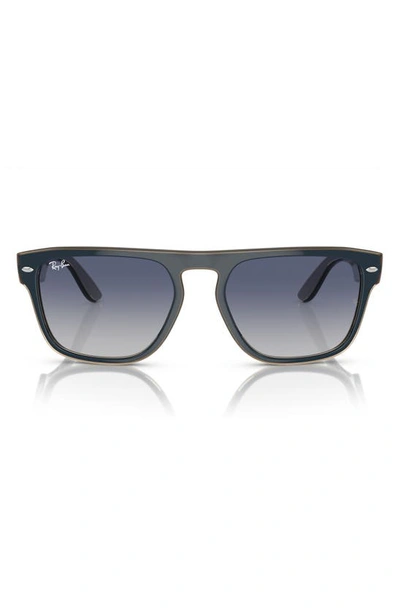 Ray Ban 57mm Gradient Square Sunglasses In Grey Gradient