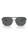 Ray Ban Bill One 57mm Sunglasses In Dark Grey