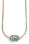 Baublebar Crystal Pendant Necklace In Aquamarine