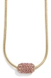 Baublebar Crystal Pendant Necklace In Rose