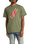 Icecream Cash Cotton Graphic T-shirt In Four Leaf