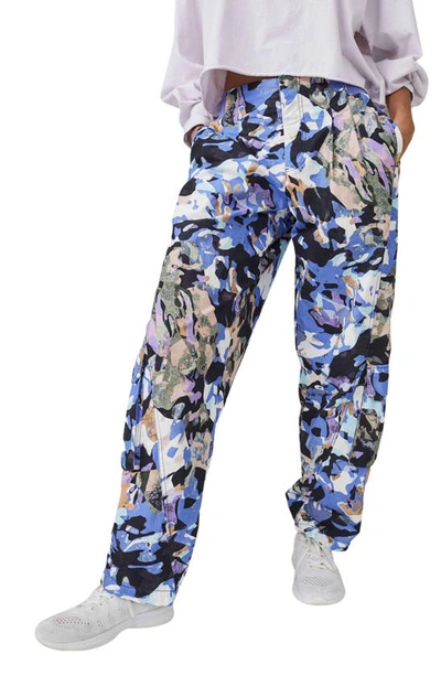 Fp Movement Mesmerize Me Print Cargo Trousers In Violet Splendor