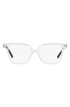 Tiffany & Co 54mm Square Optical Glasses In Crystal