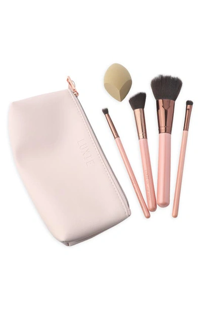 Luxie Getaway Travel 6-piece Brush Set In Pink