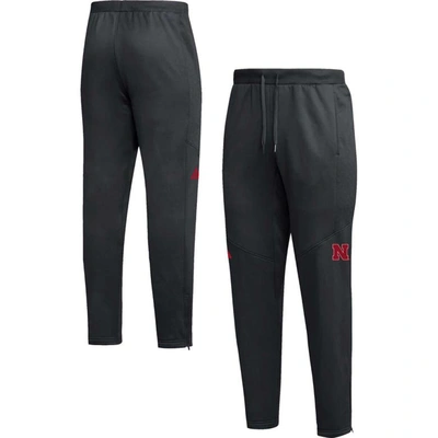 Adidas Originals Adidas  Black Nebraska Huskers 2023 Travel Aeroready Tapered Pants