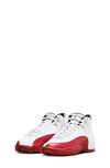 Jordan Kids' Air  12 Retro Basketball Shoe In White