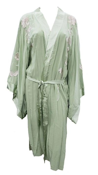 Johnny Was Women's Pastel Reversible Kimono In Foam Green In Multi