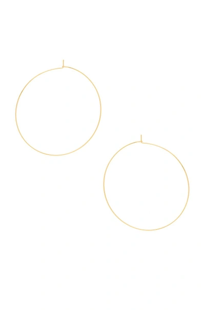 Luv Aj The Capri Wire Xl Hoops In Metallic Gold. In 14k Antique Gold