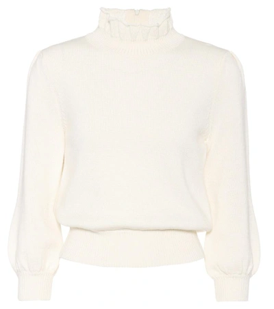 Co Essential Wool Sweater In White