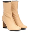 Joseph Groucho Leather Ankle Boots In Beige