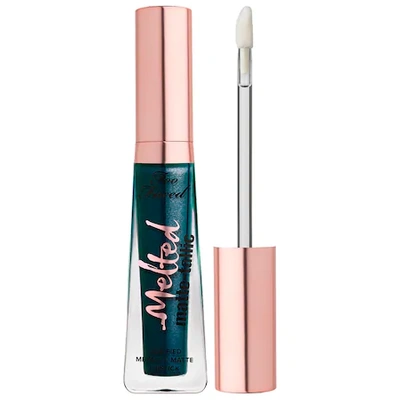 Too Faced Melted Matte-tallic Liquified Metallic Matte Lipstick The Real Teal .23 oz