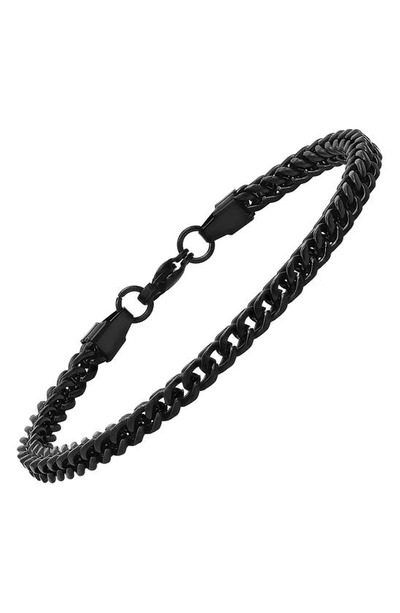 Hmy Jewelry Black Ip Chain Bracelet