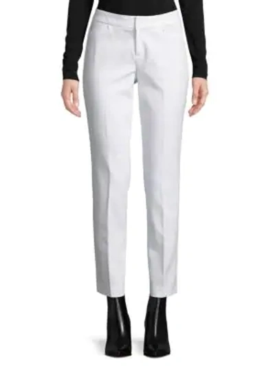 Saks Fifth Avenue Powerstretch Wine Mid-rise Pants In White