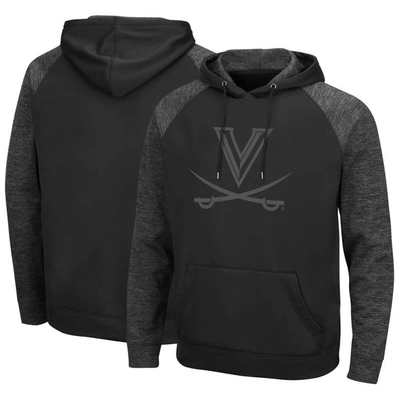 Colosseum Virginia Cavaliers Blackout 3.0 Tonal Raglan Pullover Hoodie