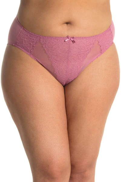 Wacoal Retro Chic High Cut Briefs In Heather Rose