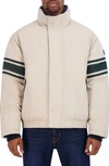 Nautica Men's Colorblocked Vintage Puffer Jacket In Stone