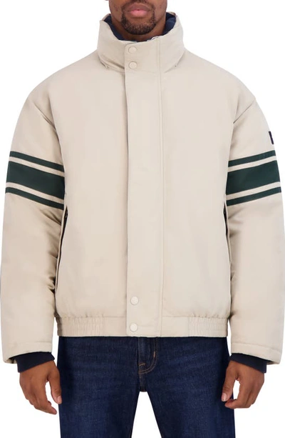 Nautica Men's Colorblocked Vintage Puffer Jacket In Stone