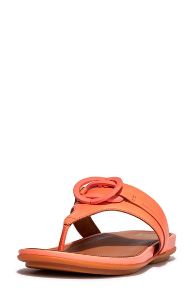 Fitflop Gracie Flip Flop Sandal In Sunshine Coral