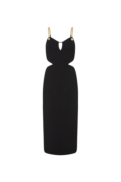 Rebecca Vallance -  Dulce Amore Midi Dress Black  - Size 10