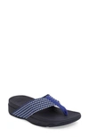 Fitflop Surfa™ Flip Flop In Royal Blue Fabric