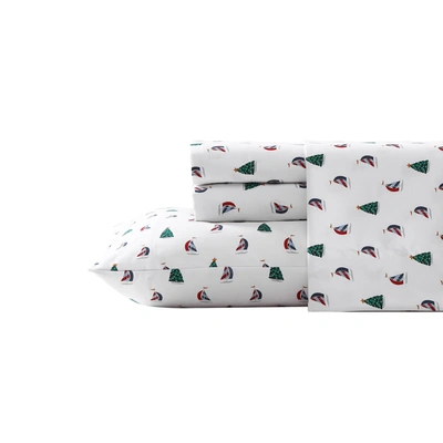 Nautica Holiday Sails Full Flannel Sheet Set