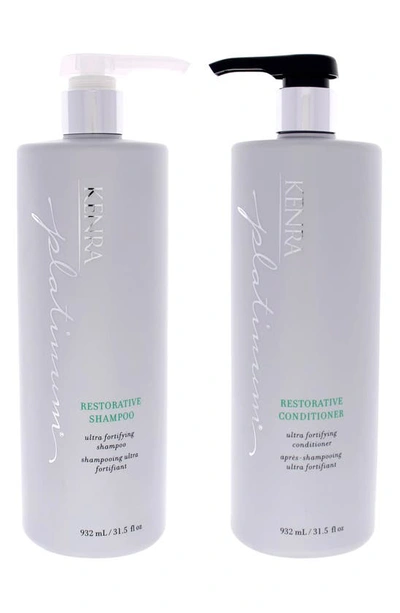 Kenra Restorative Shampoo & Conditioner Set $66 Value In White