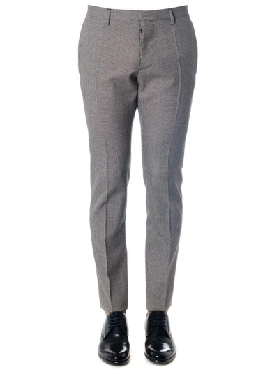 Dsquared2 Grey Classic Pants In Wool