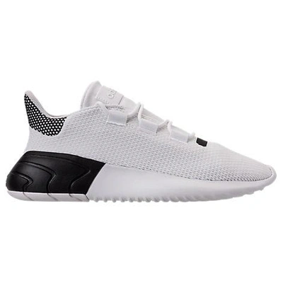 Adidas Originals Adidas Men's Tubular Dusk Casual Sneakers From Finish Line In Ftw White/solar Red/core