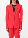 Pinko Woman Blazer Red Size 8 Viscose, Polyamide, Elastane