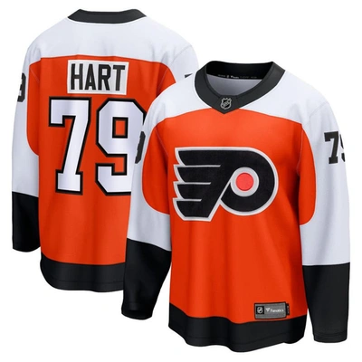 Fanatics Branded Carter Hart Burnt Orange Philadelphia Flyers Home Premier Breakaway Player Jersey