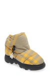 Burberry Pillow Bootie In Hunter/ Mimosa