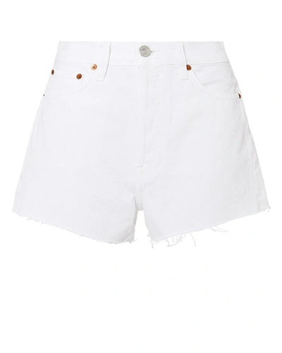 Re/done Hollywood White Shorts