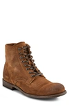 Frye Tyler Lace Up Derby Boot In Tan - Hendricks Leather