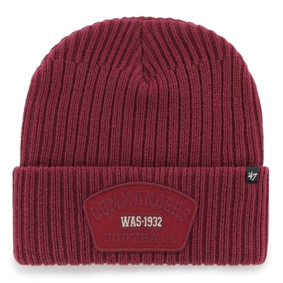 47 ' Burgundy Washington Commanders Ridgeway Cuffed Knit Hat