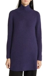 Eileen Fisher Funnel Neck Merino Wool Sweater In Galaxy