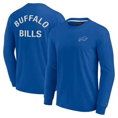 Fanatics Signature Unisex  Royal Buffalo Bills Super Soft Long Sleeve T-shirt