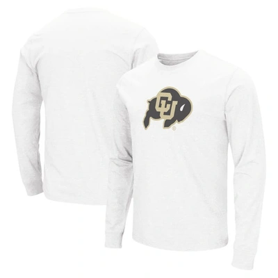 Colosseum White Colorado Buffaloes Primary Logo Long Sleeve T-shirt