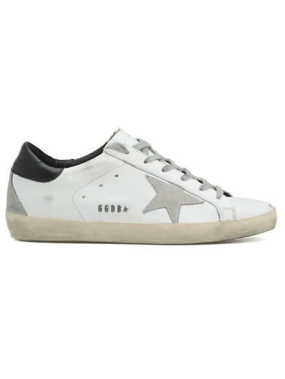 Golden Goose Superstar Sneaker In White Black Cream Metal Letter