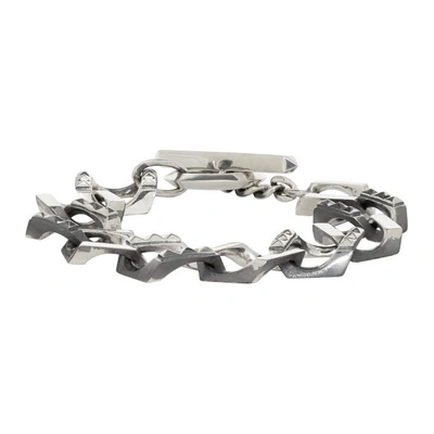 Almostblack Silver Big Chain Bracelet