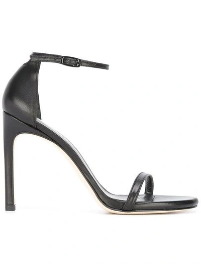 Stuart Weitzman Nudist Song Sandals - Black